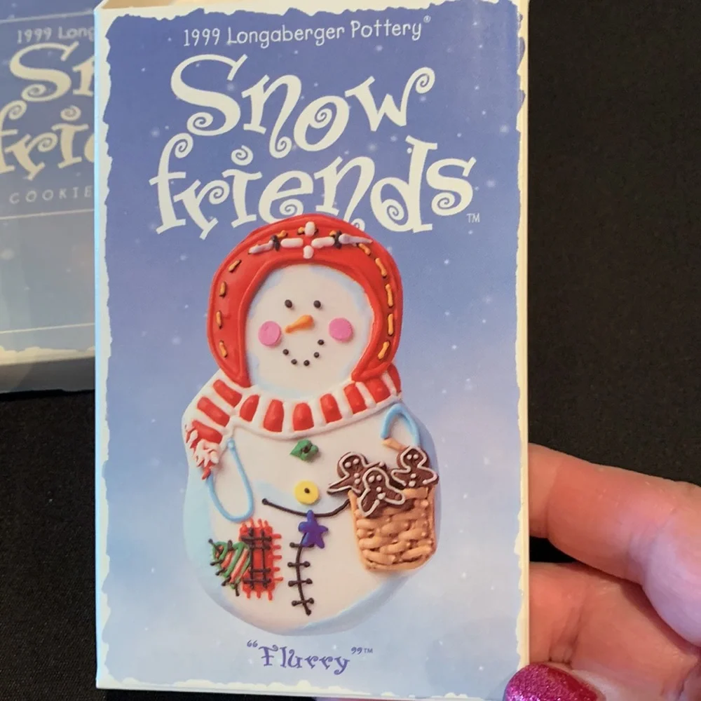 Longaberger 1999 Snow Friends Cookie Molds with Boxes